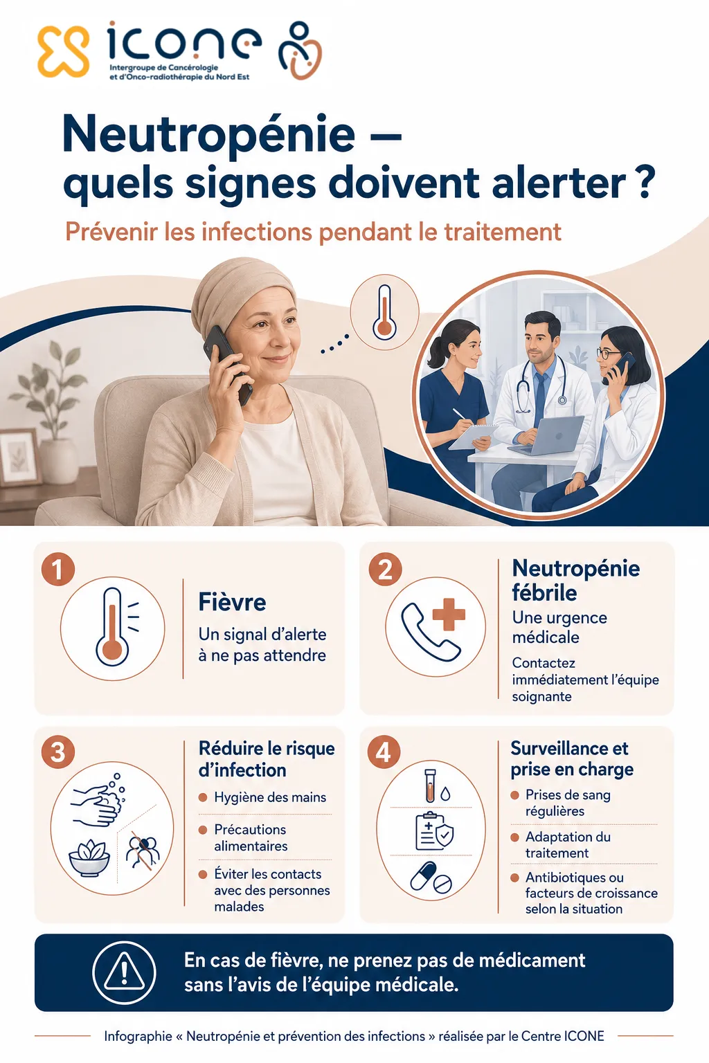 infographie neutropenie signaux prevention